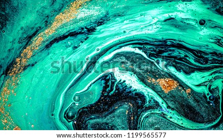 Aquamarine luxury art in Eastern style. Natural Pattern. Abstract artwork. Beautiful decor for invitation, greeting card, wallpaper, background. Style incorporates the swirls of marble.