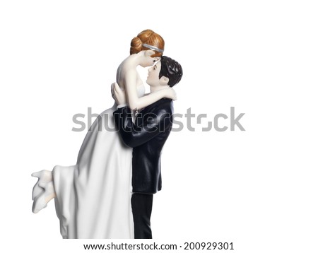 Bride and Groom wedding cake topper