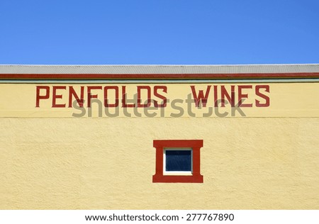 BAROSSA VALLEY, SOUTH AUSTRALIA - DECEMBER 31, 2014: Penfolds Wines Estate wine sales and tasting building.