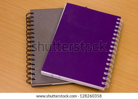 note book paper diary and work