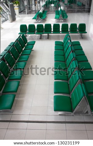 Chair public in building furniture