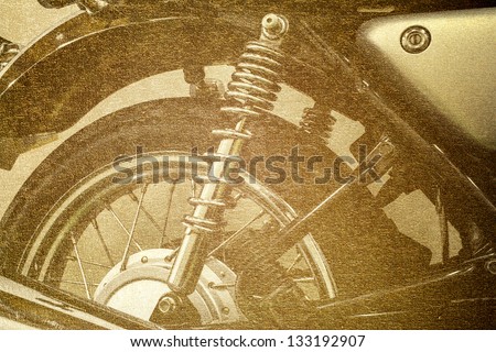 pattern vintage Motorcycle detail