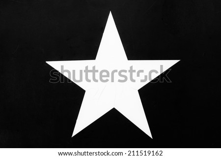 US Army Star Black and White