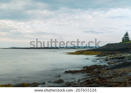 Ocean shore in the morning  (South Shore, Nova Scotia, Canada)