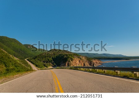 Cabot Trail Highway  (Cape Breton, Nova Scotia, Canada)