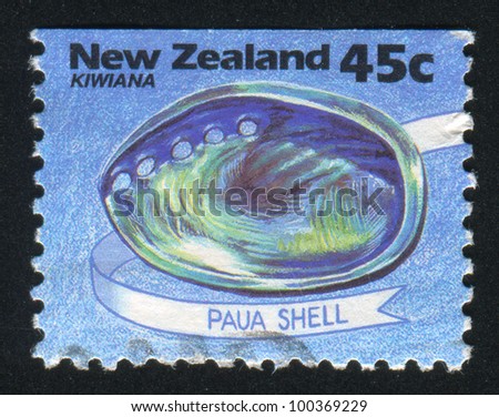 NEW ZEALAND - CIRCA 1994: stamp printed by New Zealand, shows Paua Shell, circa 1994