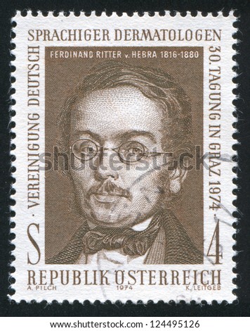  - stock-photo-austria-circa-stamp-printed-by-austria-shows-ferdinand-ritter-von-hebra-circa-124495126