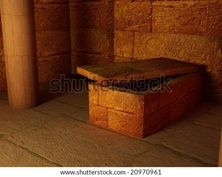 Inside Pyramids Of Ancient Egypt. Egyptian room inside an
