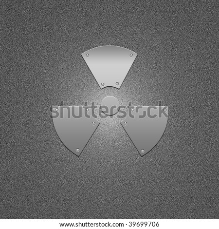 stock photo : Sign on the prevention of radioactive infection. Threat and danger symbol. stock photo : Sign on the prevention of radioactive infection. Threat and danger symbol.