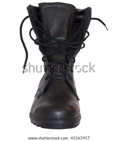 Leather Military Boots