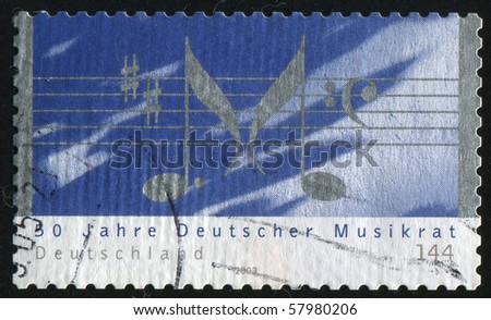 GERMANY- CIRCA 2003: stamp printed by Germany, shows Music theme , circa 2003.
