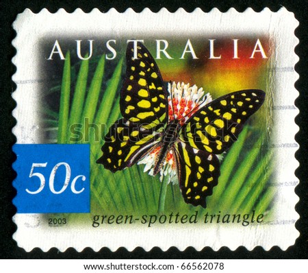 AUSTRALIA - CIRCA 2003: stamp printed by Australia, shows butterfly, circa 2003