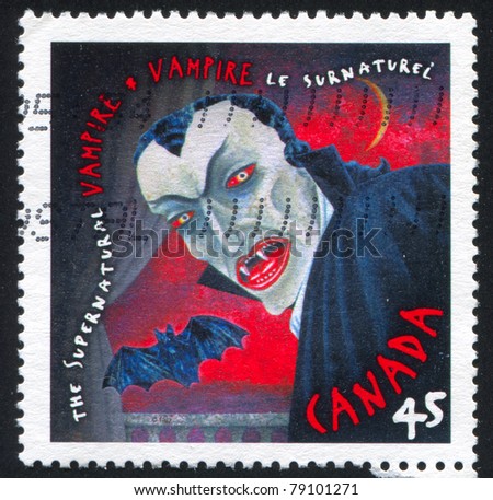 CANADA - CIRCA 1997: stamp printed by Canada, shows Vampire, circa 1997