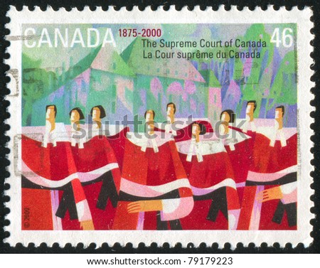 CANADA - CIRCA 2000: stamp printed by Canada, shows Supreme Court, 125th Anniv., circa 2000