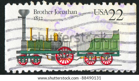 UNITED STATES - CIRCA 1987: stamp printed by United states, shows locomotive, circa 1987