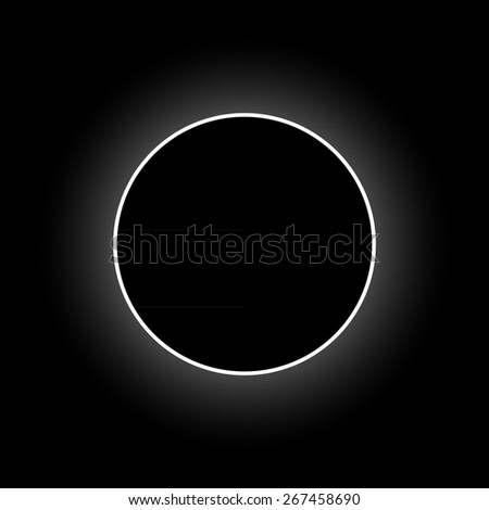 Vector full solar eclipse Vector full solar eclipse