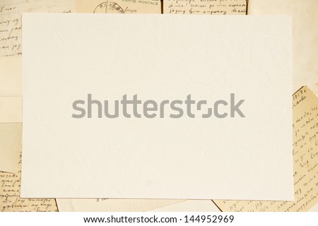 Old paper and letters background