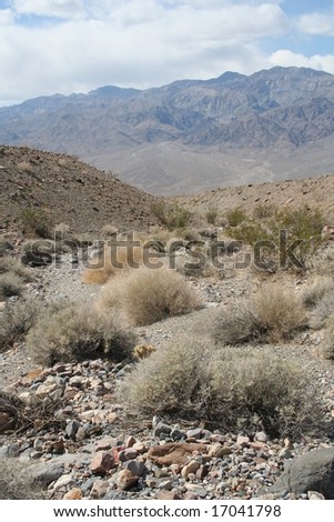 Landscape around Red Wall Canyon Fan, near the Garlock Fault in Death Valley National Park in California.
