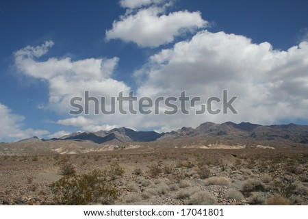 Landscape around Red Wall Canyon Fan, near the Garlock Fault in Death Valley National Park in California.
