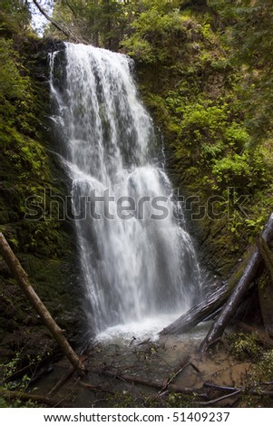 Waterfall in Big Basin Redwoods State Park, California.