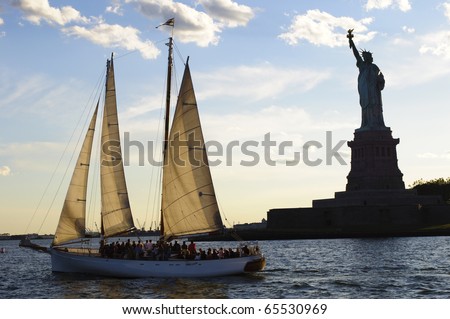 Statue of Liberty in New York City, New York.