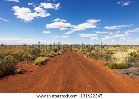 Section of the Gunbarrel Highway in Western Australia.
