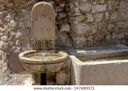 Small fountain in France