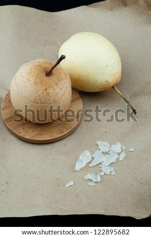 crystal sugar in a pear to treat coughs