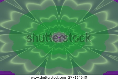 Big green flower inscribed in a rectangle in standard visiting card size - design background for business card, suitable for eg. flower shop or florist, massage, fitness, cosmetics, and so on.