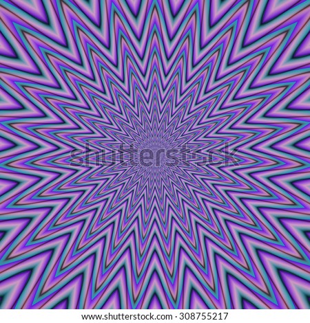 Purple blue concentric repeat star shape background