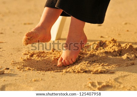 Little Feet In The Sand
