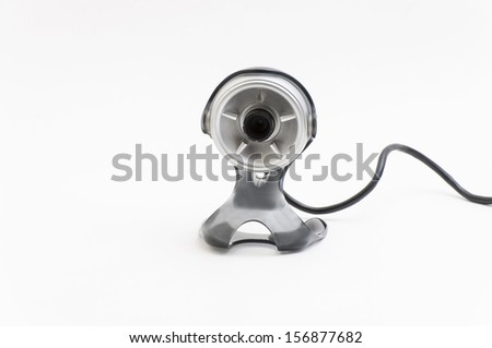 Web cam isolated on White  background