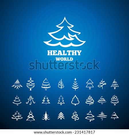 background with the logo of a tree set of icons tree background with the logo of a tree set of icons tree
