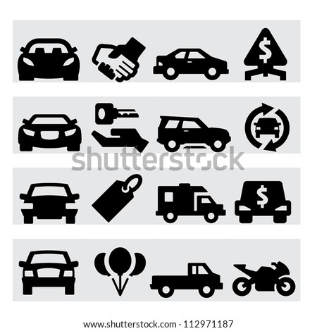 Auto business icons