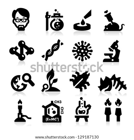 Science and Research Icons Science and Research Icons