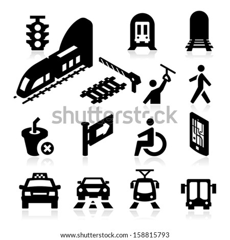 Public Transportation Icons