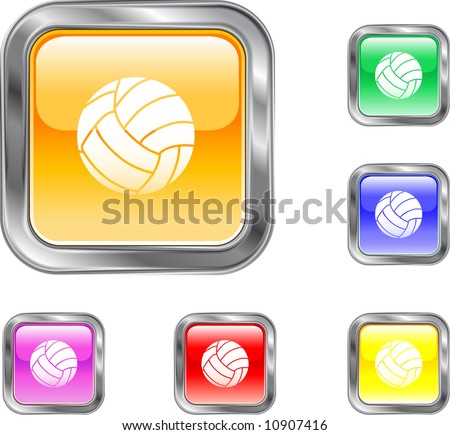Volley Ball Button