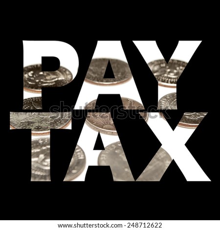 Pay Tax, Taxes and Money, Silver Dollar and Half-Dollar Coins