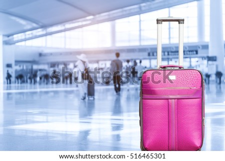 suitcase  at airport