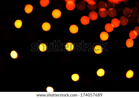 orange&yellow bokeh abstract light background