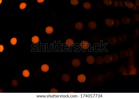 orange&yellow bokeh abstract light background