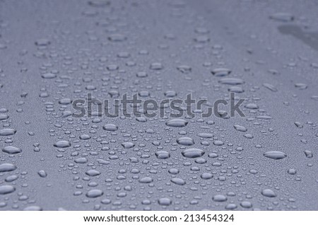 drop water on metal
