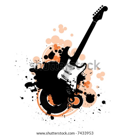 Guitar Vector - 7433953 : Shutterstock