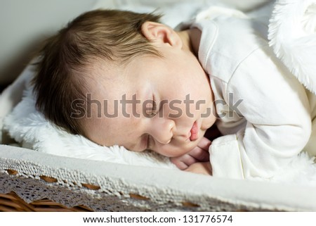 A sleep of the new born baby