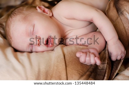 The sweet dream of newborn