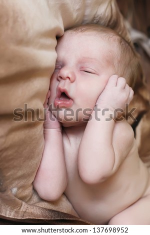 The sweet dream of newborn