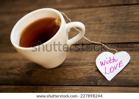 Morning cup of tea with the love
