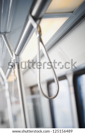 Handle on bus or subway