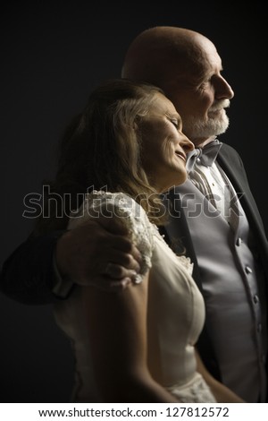 Profile of older couple