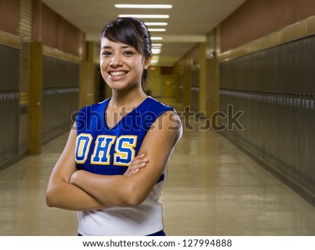 High School Cheer Leader.